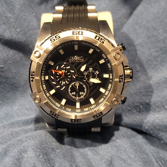 Invicta Other - Men's Invicta Watch, all Stainless Steel with Tritenite light glow.